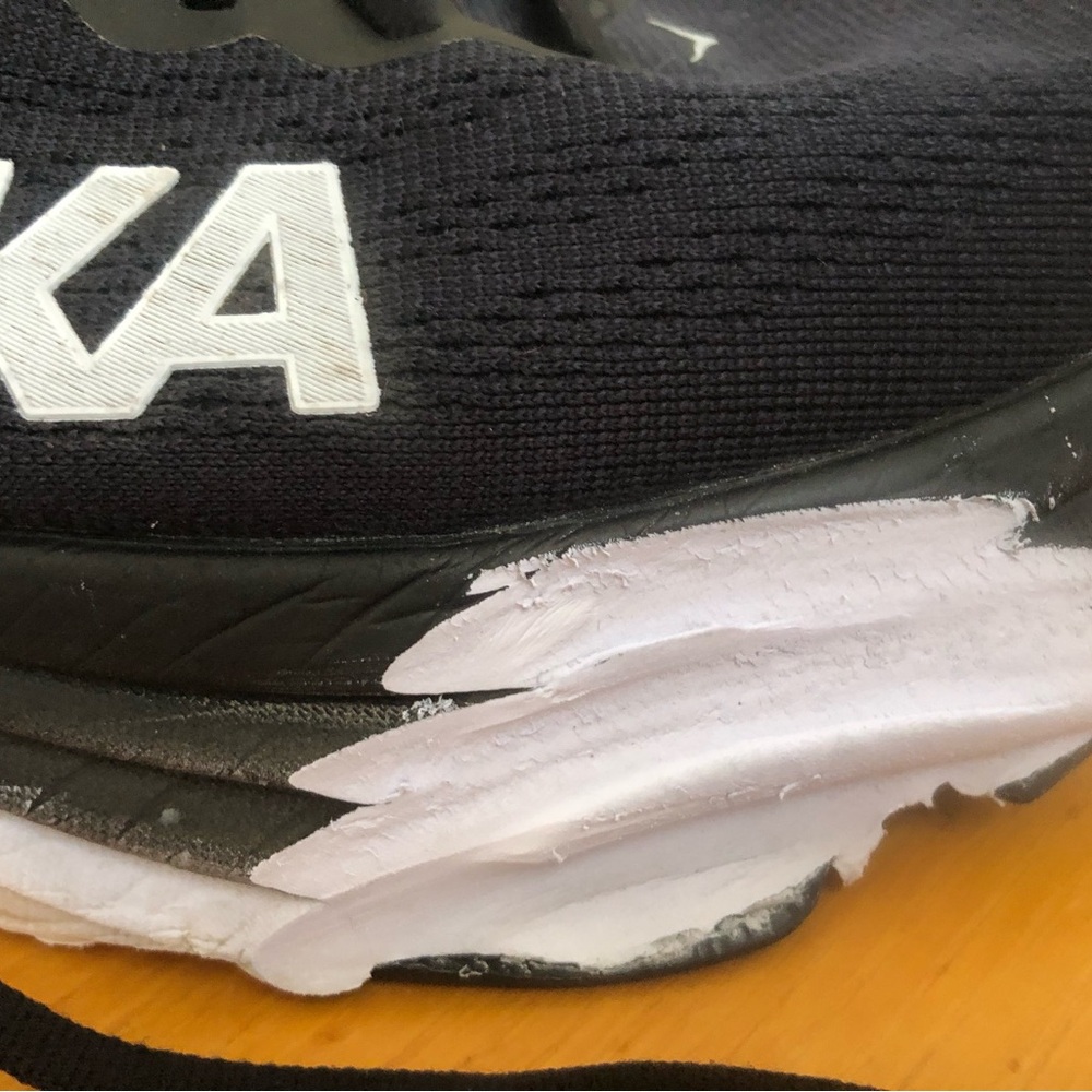 Hoka Black and Blue Athletic Shoes